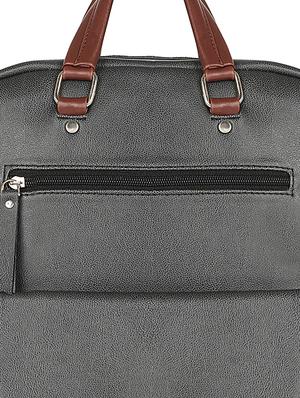 black leatherette (pu) regular backpack - 17567246 - Standard Image - 4