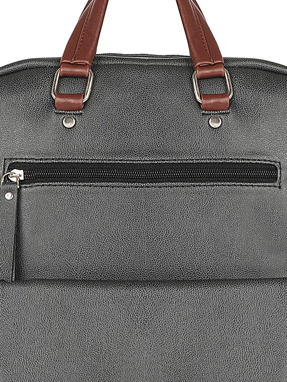 black leatherette (pu) regular backpack - 17567246 - Zoom Image - 4