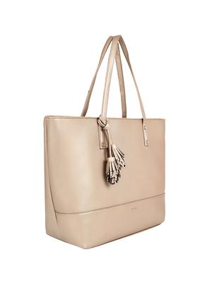 gold leatherette (pu) regular handbag - 17567259 - Standard Image - 5