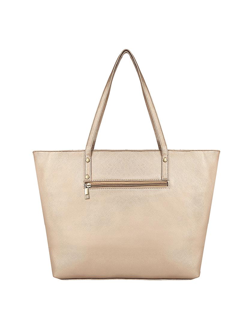 gold leatherette (pu) regular handbag - 17567259 - Zoom Image - 2