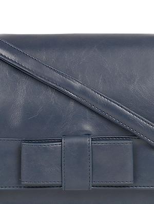 blue leatherette (pu) regular sling bag - 17567321 - Standard Image - 4