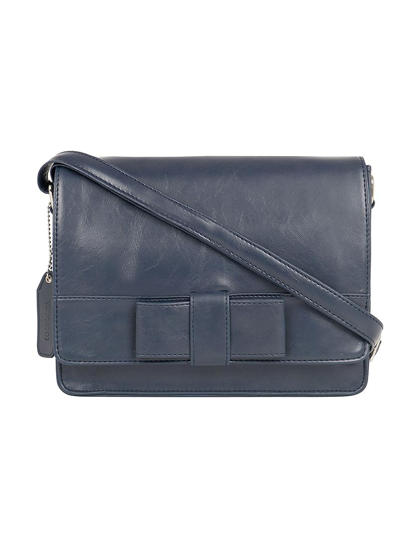 blue leatherette (pu) regular sling bag - 17567321 - Zoom Image - 1