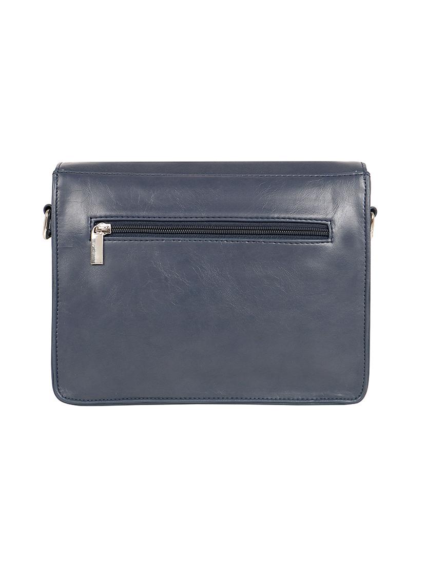 blue leatherette (pu) regular sling bag - 17567321 - Zoom Image - 2