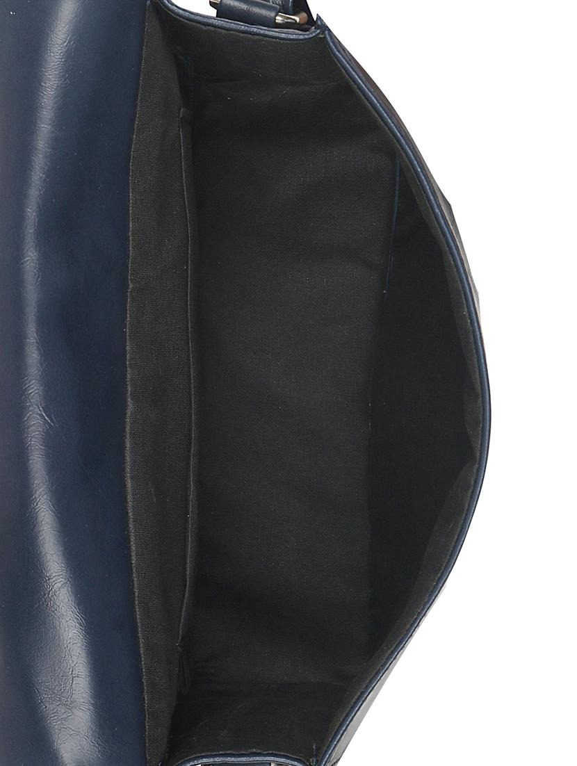 blue leatherette (pu) regular sling bag - 17567321 - Zoom Image - 3