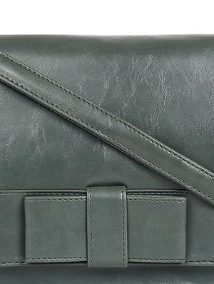 green leatherette (pu) regular sling bag - 17567322 - Standard Image - 4