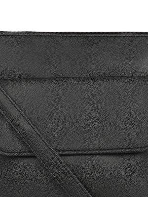 black leatherette (pu) regular sling bag - 17567335 - Standard Image - 4