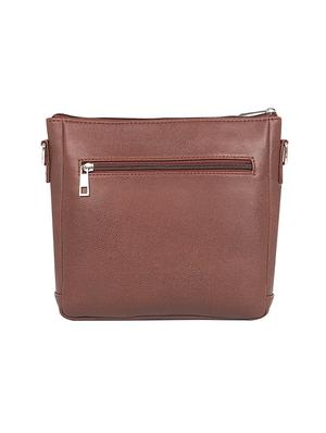 brown leatherette (pu) regular sling bag - 17567337 - Standard Image - 2