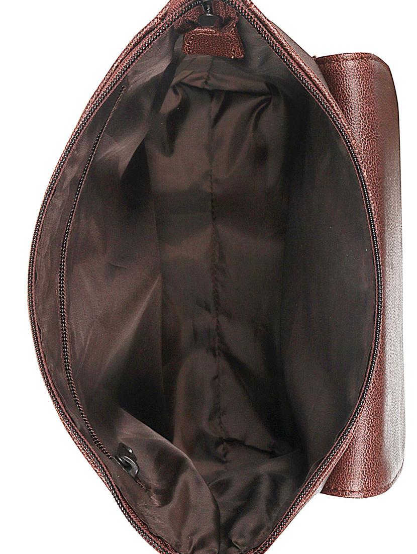 brown leatherette (pu) regular sling bag - 17567337 - Zoom Image - 3