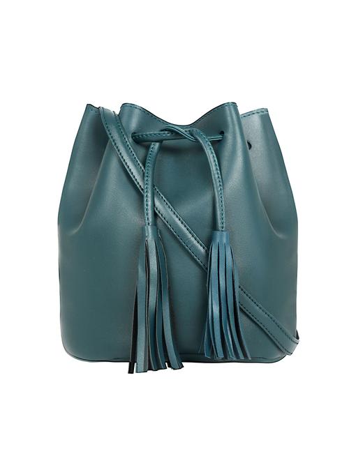 blue leatherette (pu) regular sling bag - 17567339 - Standard Image - 1