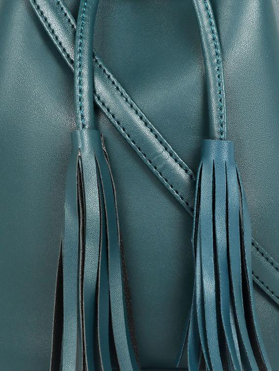 blue leatherette (pu) regular sling bag - 17567339 - Zoom Image - 4