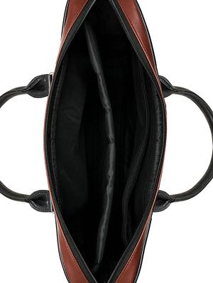 brown leatherette (pu) regular laptop bag - 17567363 - Standard Image - 3