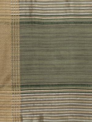 green tussar silk saree with blouse - 17567906 - Standard Image - 4