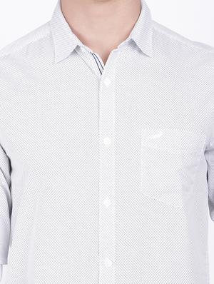 white solid casual shirt - 17568088 - Standard Image - 5