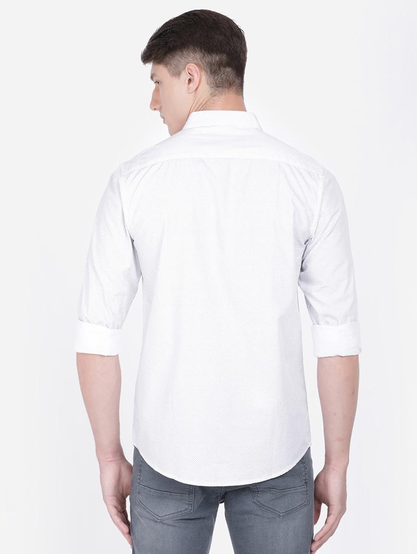 white solid casual shirt - 17568088 - Zoom Image - 3