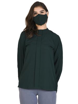 crew neck solid top - 17568112 - Standard Image - 4