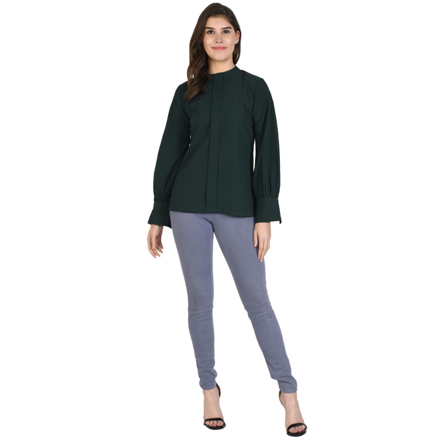crew neck solid top - 17568112 - Zoom Image - 5