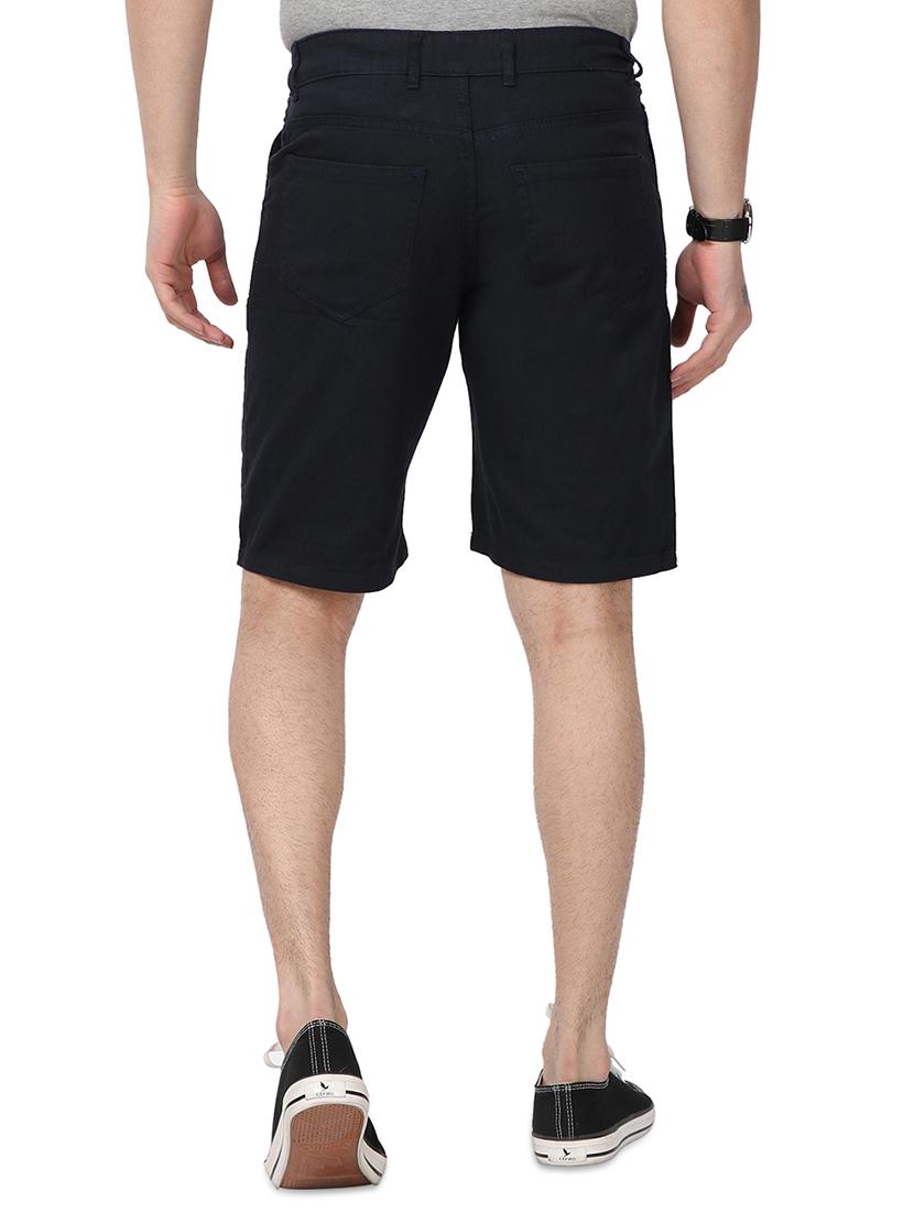 navy blue plain bermuda shorts - 17568120 - Zoom Image - 3