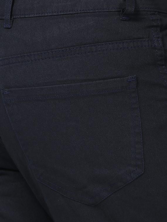 navy blue plain bermuda shorts - 17568120 - Zoom Image - 5