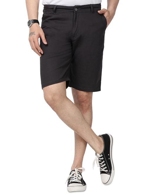 grey plain bermuda shorts - 17568121 - Standard Image - 1