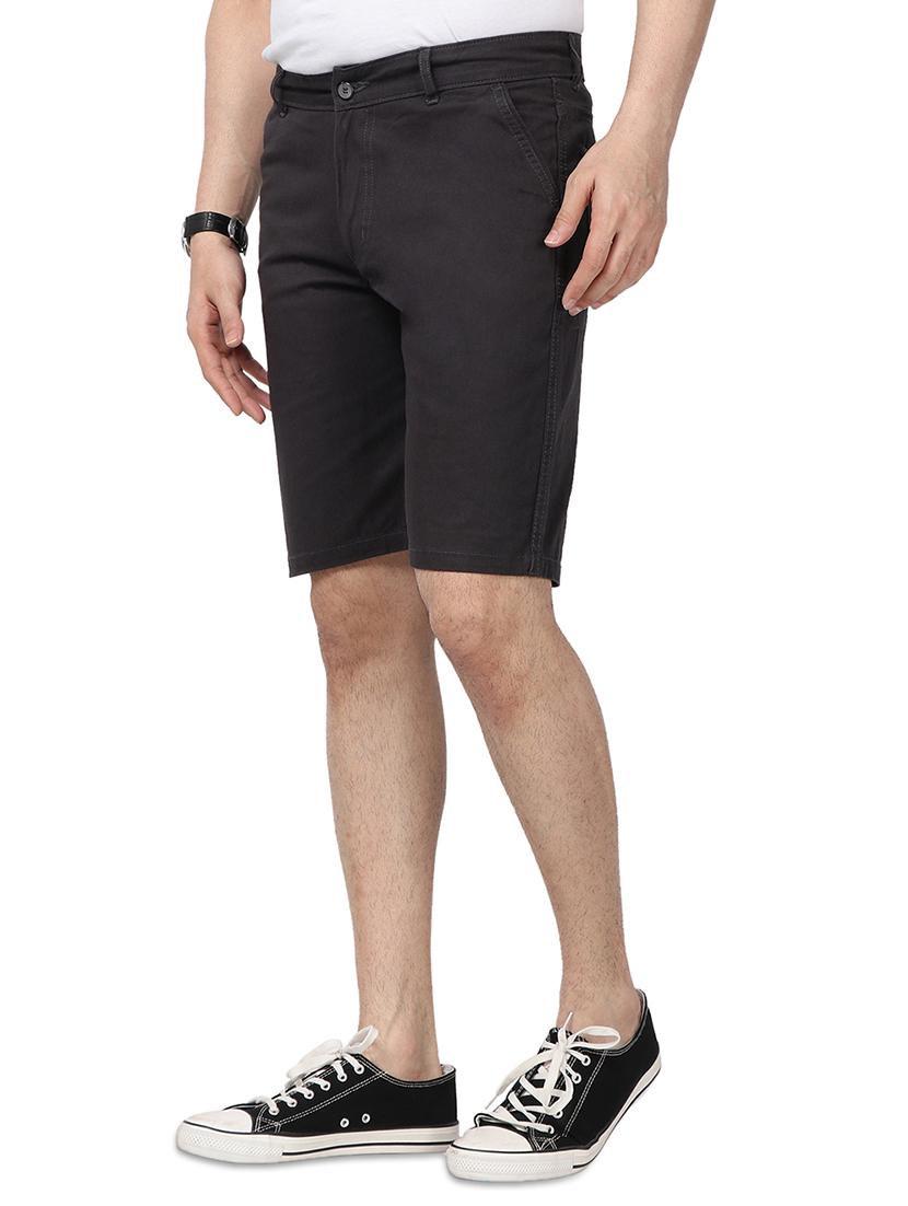 grey plain bermuda shorts - 17568121 - Zoom Image - 2