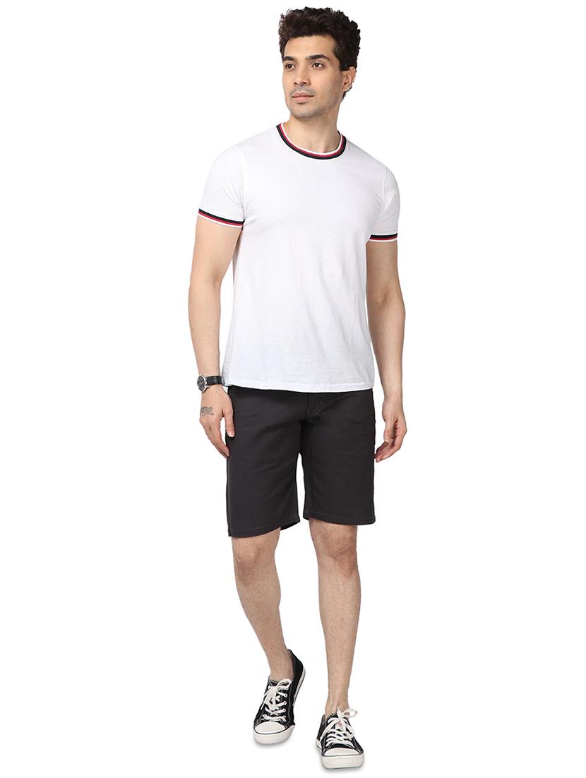 grey plain bermuda shorts - 17568121 - Zoom Image - 4