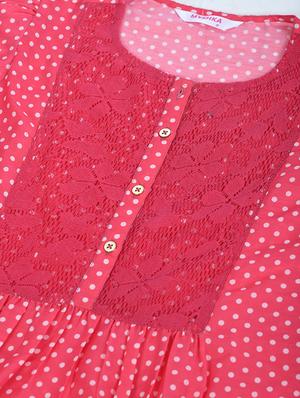 pink polyester regular top - 17568277 - Standard Image - 4