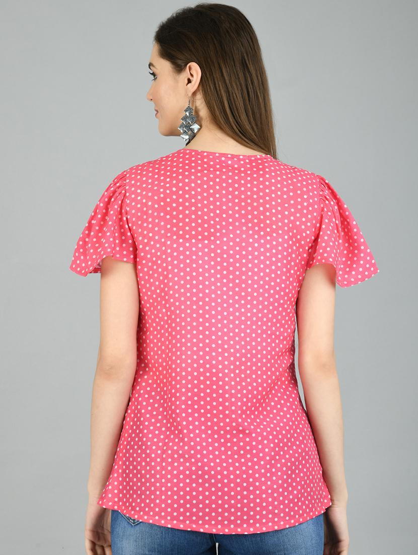 pink polyester regular top - 17568277 - Zoom Image - 3