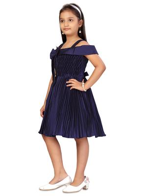 blue solid frock - 17568465 - Standard Image - 2