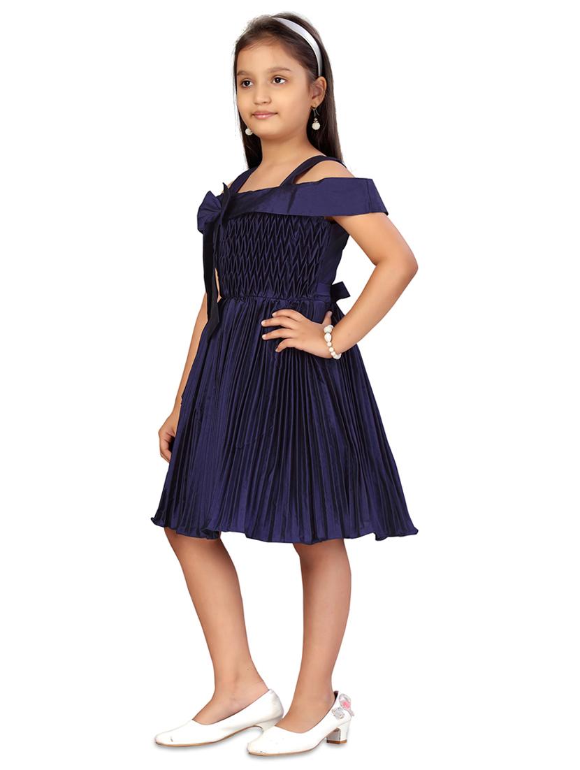blue solid frock - 17568465 - Zoom Image - 2