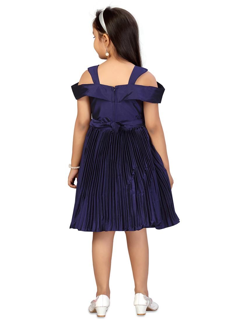 blue solid frock - 17568465 - Zoom Image - 3