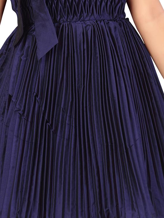 blue solid frock - 17568465 - Zoom Image - 4