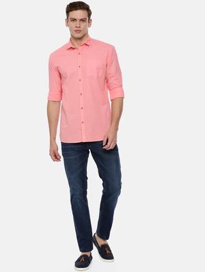 pink solid casual shirt - 17568605 - Standard Image - 4