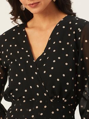 polka dot layered tiered dress - 17568651 - Standard Image - 4