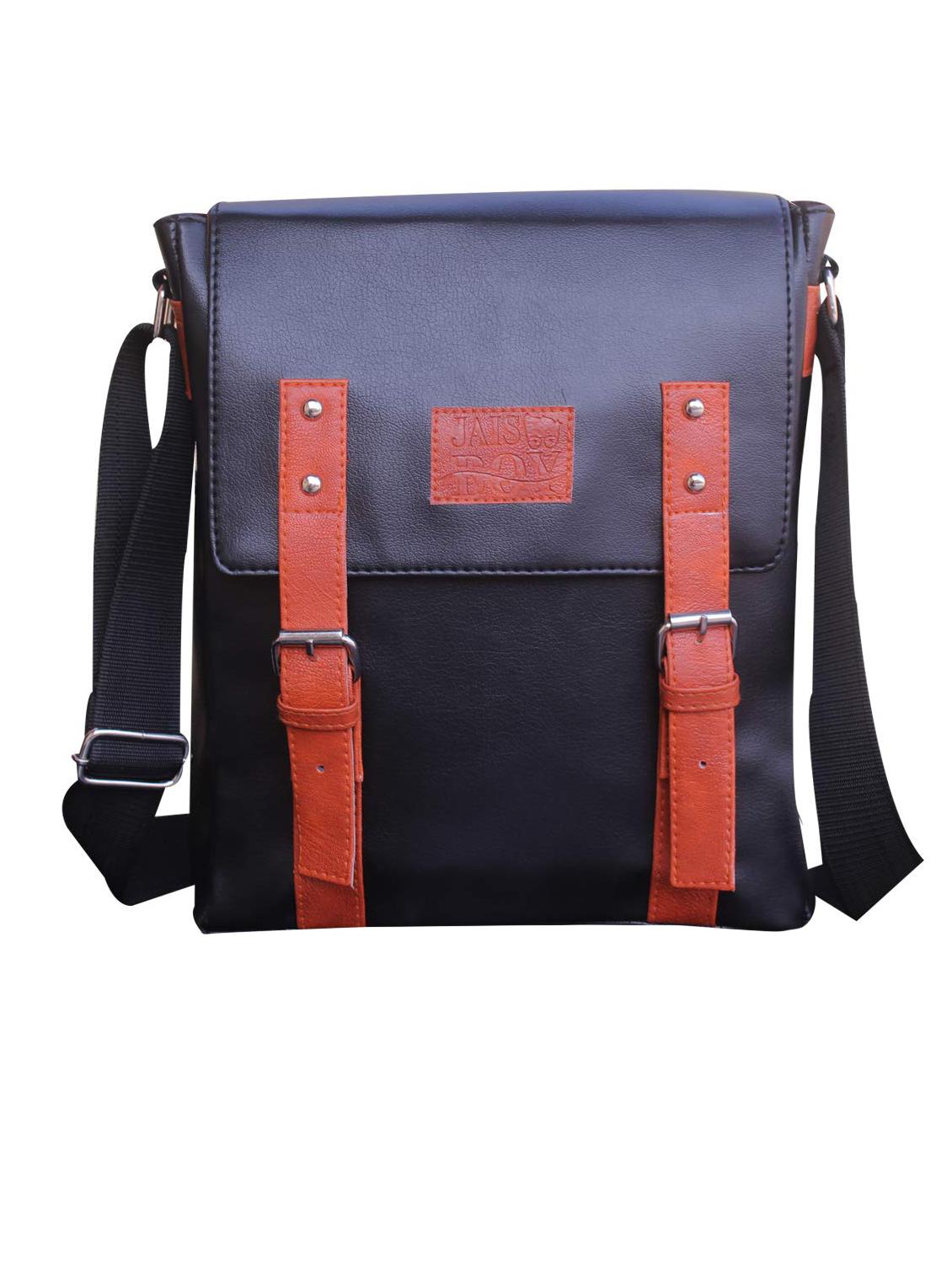 black leatherette (pu) messenger messengerbag - 17569041 - Zoom Image - 1
