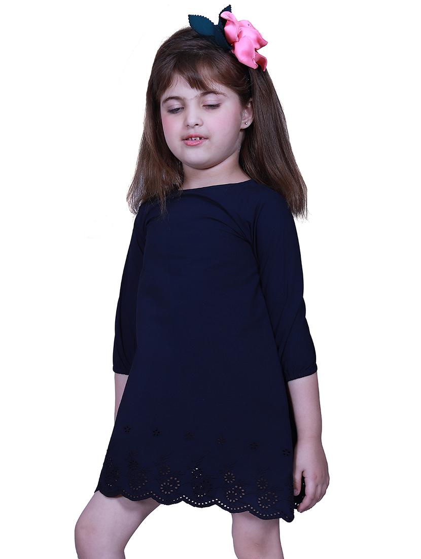 blue solid frock - 17569094 - Zoom Image - 2