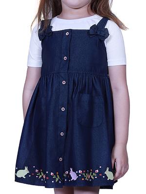 blue denim frock - 17569306 - Standard Image - 5