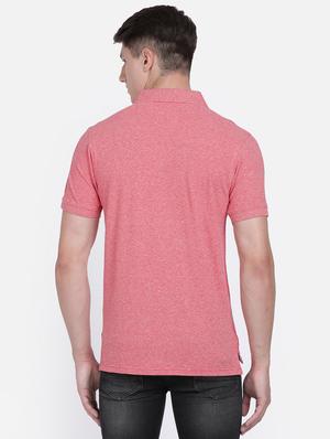 pink solid polo t-shirt - 17569446 - Standard Image - 3