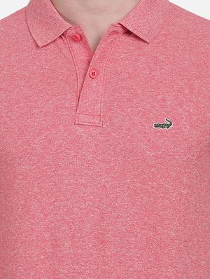 pink solid polo t-shirt - 17569446 - Standard Image - 5