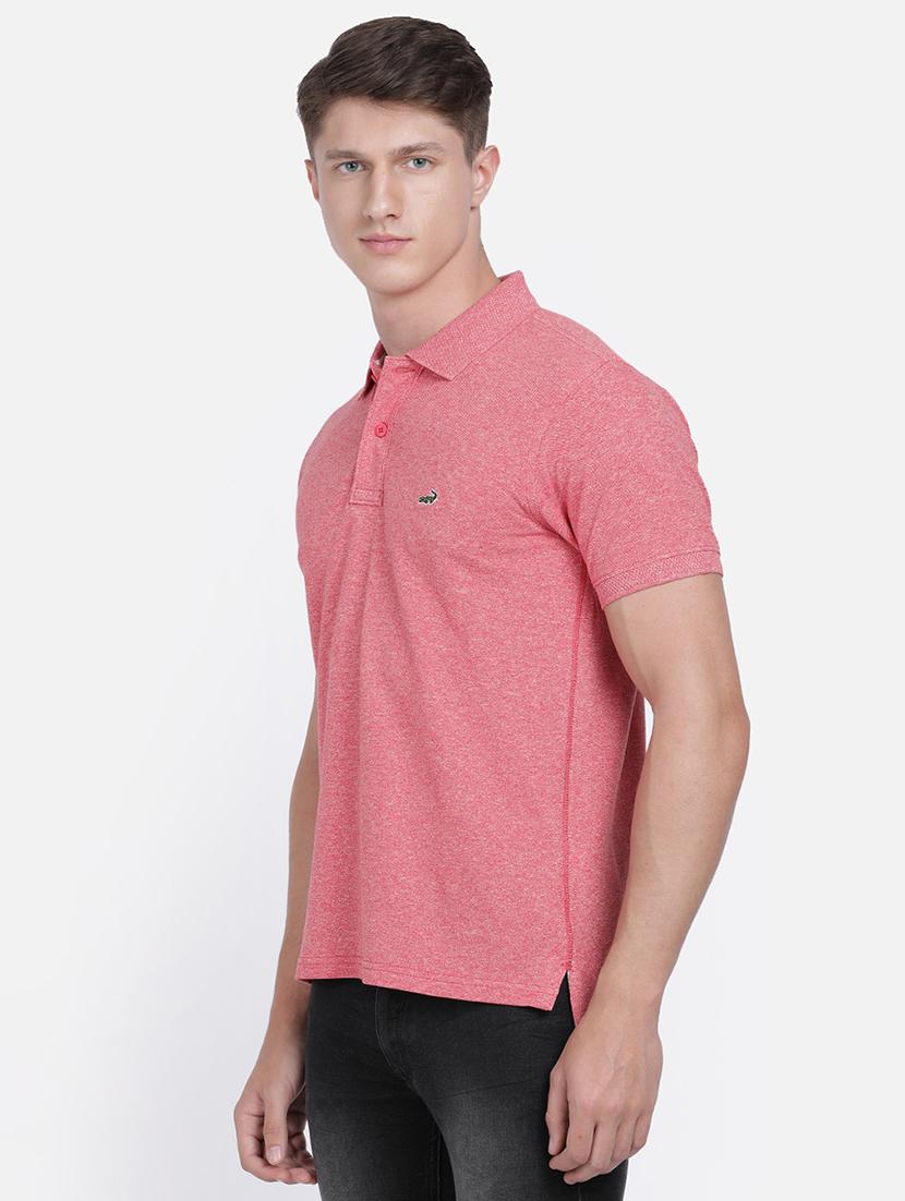 pink solid polo t-shirt - 17569446 - Zoom Image - 2