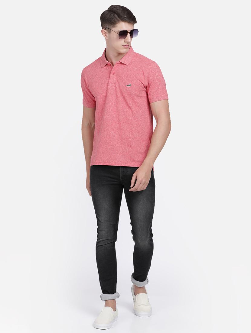 pink solid polo t-shirt - 17569446 - Zoom Image - 4
