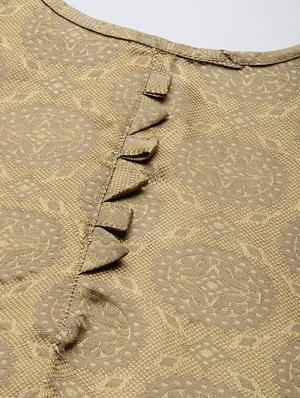 beige silk straight pant suits unstitched suit - 17569520 - Standard Image - 5