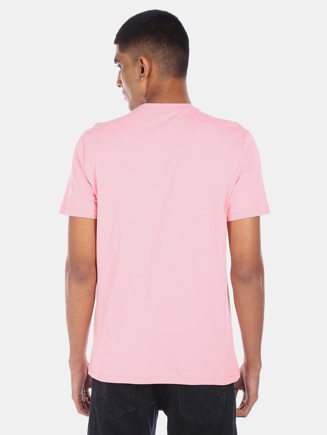 pink chest print t-shirt - 17569941 - Zoom Image - 3