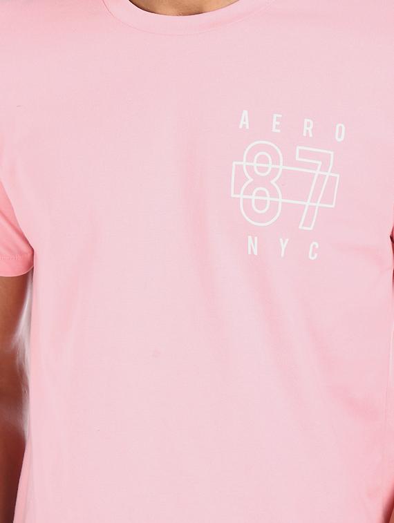 pink chest print t-shirt - 17569941 - Zoom Image - 5