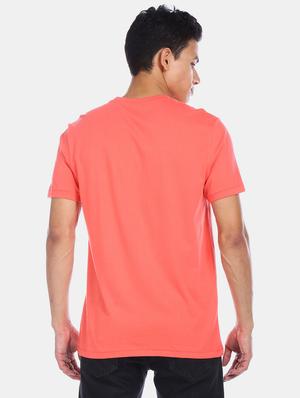 peach front print t-shirt - 17569981 - Standard Image - 3