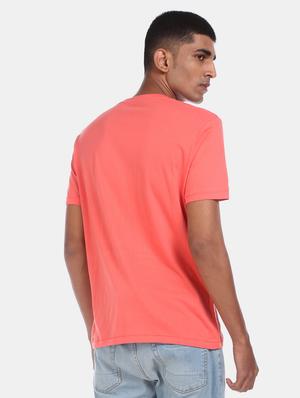 coral chest print t-shirt - 17569986 - Standard Image - 3