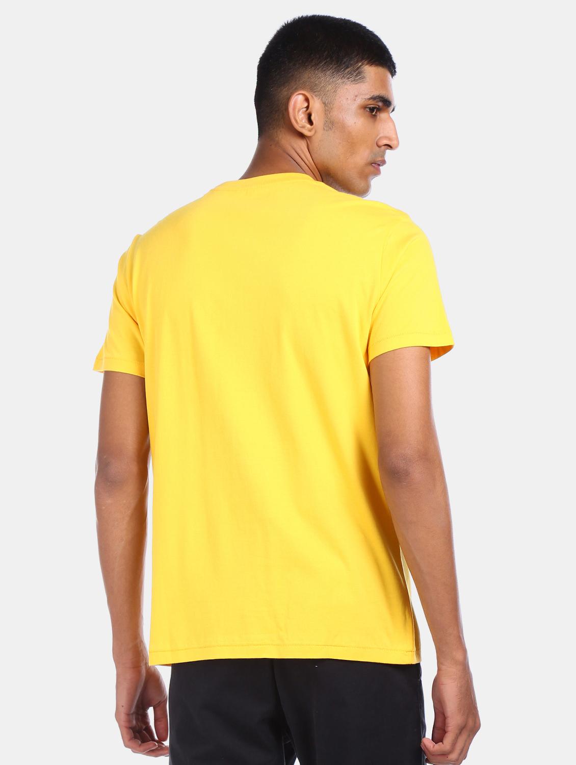 yellow front print t-shirt - 17570011 - Zoom Image - 3