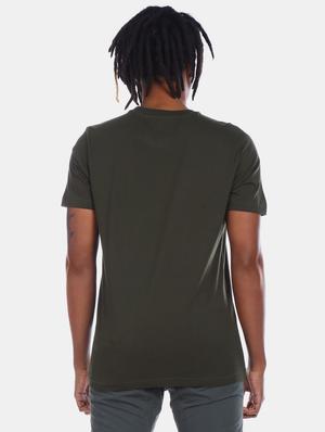 olive green front print t-shirt - 17570050 - Standard Image - 3