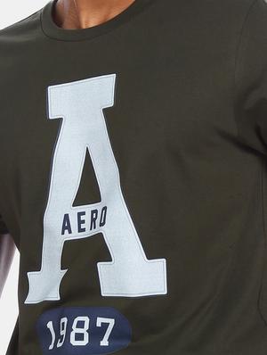 olive green front print t-shirt - 17570050 - Standard Image - 5