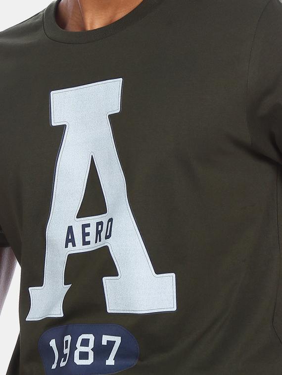 olive green front print t-shirt - 17570050 - Zoom Image - 5
