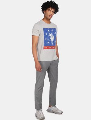 grey printed t-shirt - 17570052 - Standard Image - 3